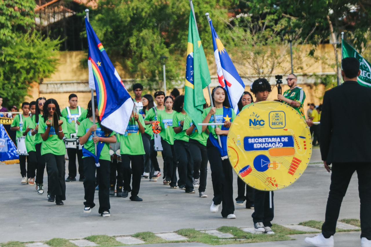 Recife promove a 5ª edição da Copa Recife de Bandas e Fanfarras com a participação de mais de 30 escolas da Rede Municipal 