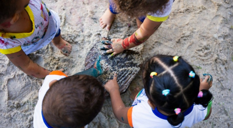 Semana do Bebê: Creche escola da comunidade do Pilar ganha mini parque sensorial
